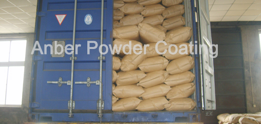 Polyethylene powder in truck