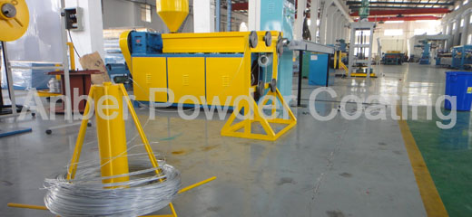 Wire pvc coating line