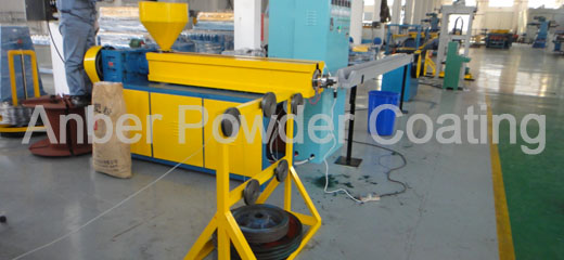Wire pvc coating line